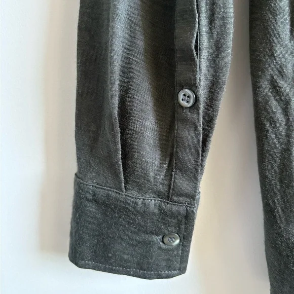 Massimo Dutti Dark Khaki Green Top | Size Medium - Picture 5 of 9